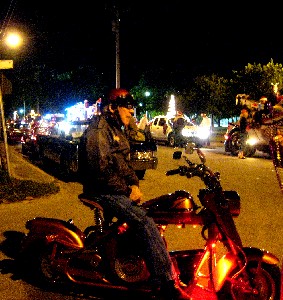 Where we broke into the parade waiting line