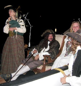 The viceroy, his mistress and bagpiper