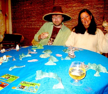 Playing the pirate game with Shay