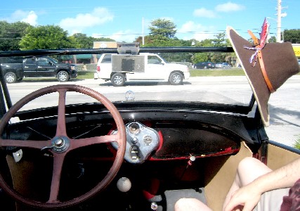 View through the Model A Windsheild