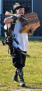 Pirate loaded down with junk