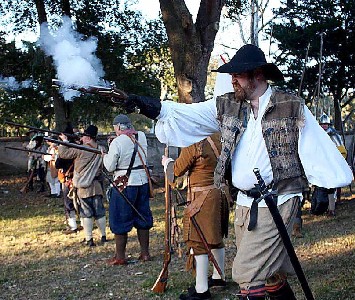 Buccaneers firing at the Spanish 2