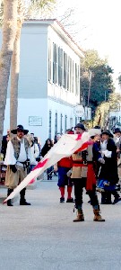 Willie twirls the flag 1