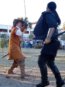 Carlos fights his opponent