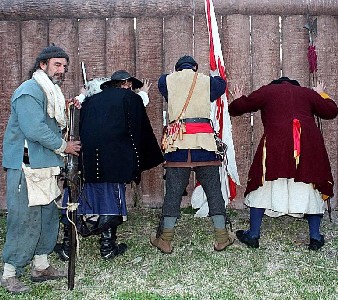 Searle's Buccaneers faced away from the camera