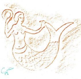 Gareth's Mermaid Rubbing