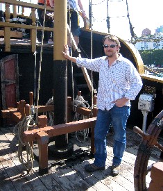 Ed Fox on the Golden Hinde