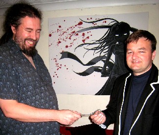 Lee Giving Mission a Replica Fleam